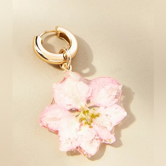 New Anthropologie Floral Drop Earrings - Picture 2 of 8